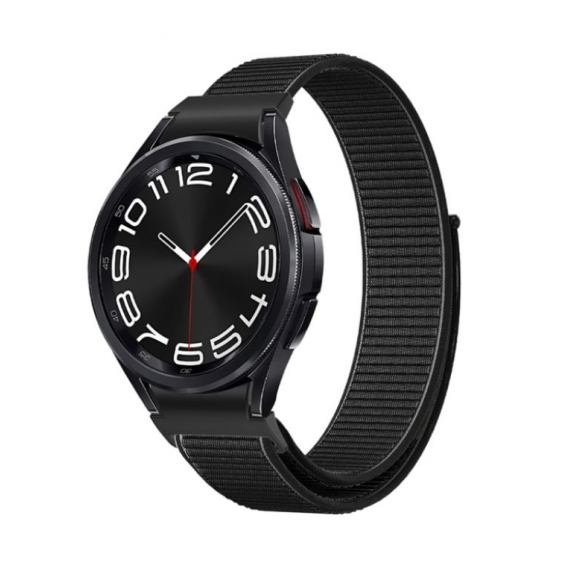 Obrázok pre Tkaný nylónový remienok pre Samsung Galaxy Watch 6, čierny