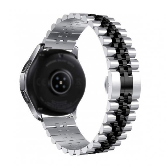 Obrázok pre Five Bull Half nerezový remienok pre Huawei Watch GT3 46mm, strieborno-čierny