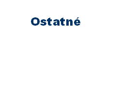 Ostatné