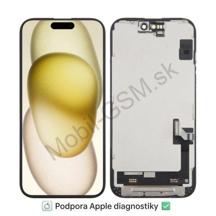 Apple iPhone 15 - LCD Displej + Dotykové Sklo + Rám CPG Diagnosable Soft OLED