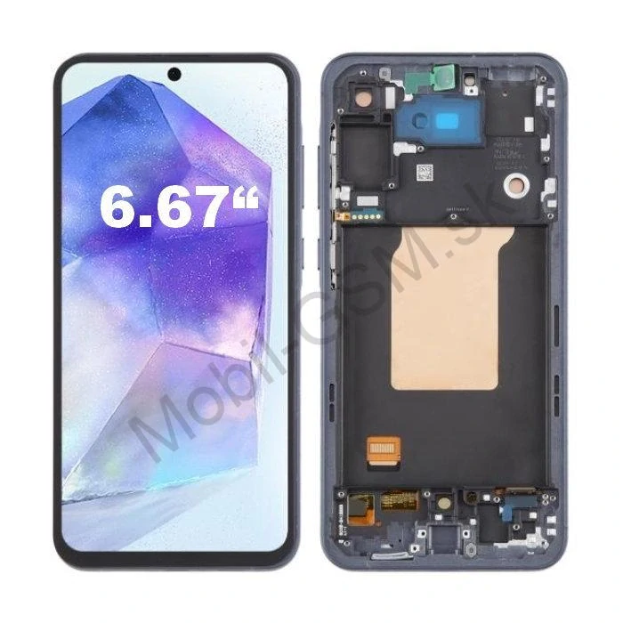 Samsung Galaxy A55 5G A556B - LCD Displej + Dotykové Sklo + Rám OLED 6.67''