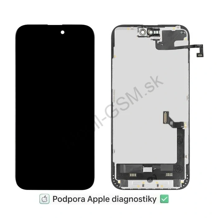 Apple iPhone 15 Plus - LCD Displej + Dotyková plocha + Rám – Soft OLED CPG Diagnosable vrátane Senzor Flexu