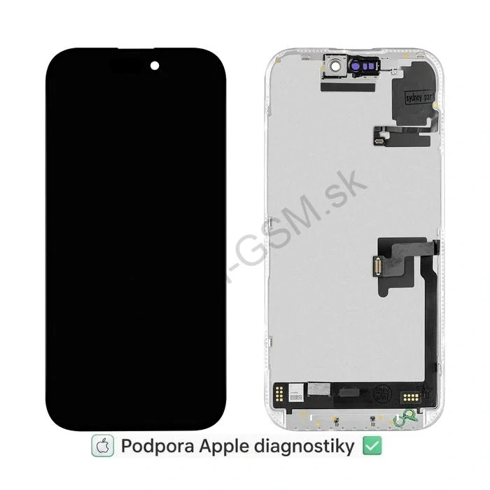 Apple iPhone 16 Pro - LCD Displej + Dotyková plocha + Rám – Soft OLED 120Hz CPG Diagnosable vrátane Senzor Flexu