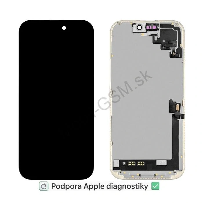 Apple iPhone 17 - LCD Displej + Dotyková plocha + Rám – Soft OLED 120Hz CPG Diagnosable vrátane Senzor Flexu