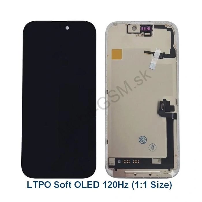 Apple iPhone 17 - LCD Displej + Dotykové Sklo + Rám LTPO Soft OLED 120Hz