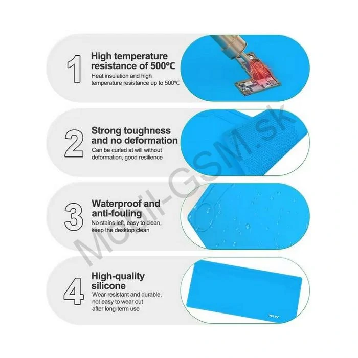 Relife RL-004DQ – Silikónová servisná podložka (Extended Luxury – 820 x 370mm)