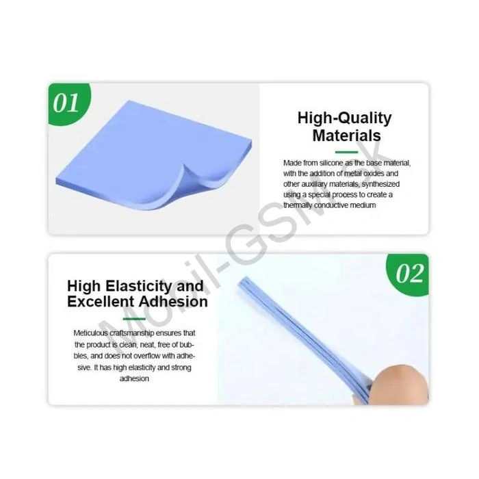 Relife RL-098 – Teplovodivé silikónové podložky pod čipy (Set v dóze)