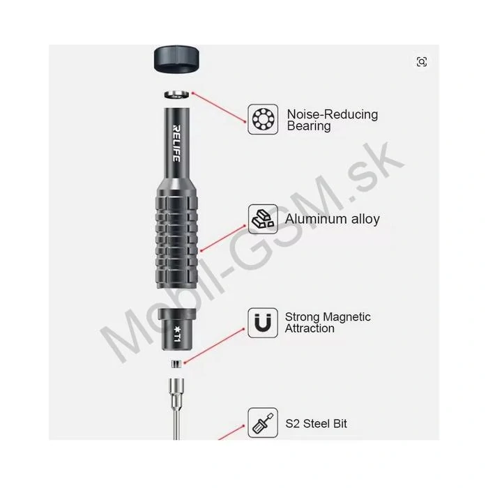 Relife RL-730A – Profesionálna sada presných skrutkovačov Classic Series (5 ks)