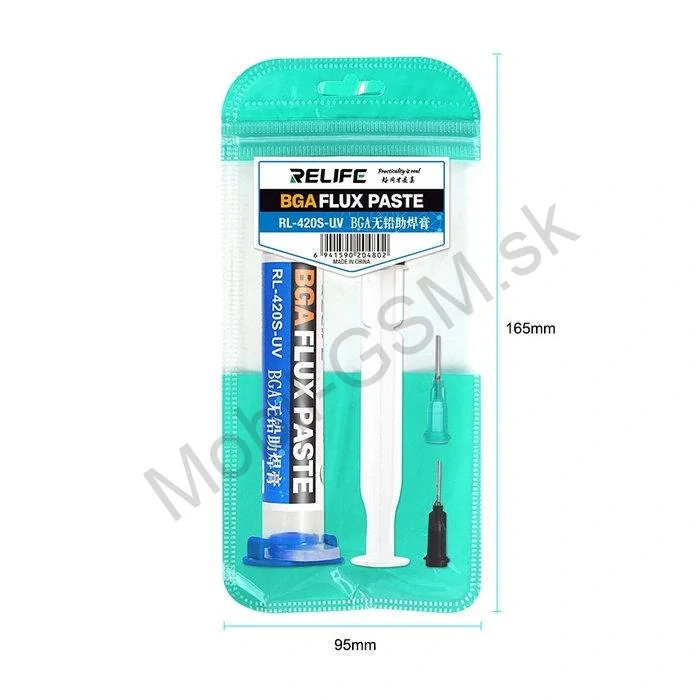 Bezolovnaté pájkovacie tavidlo Relife RL-420S-UV (BGA Flux Paste) – 10 ml