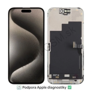 Apple iPhone 15 Pro - LCD Displej + Dotykové Sklo + Rám CPG Diagnosable Soft OLED 120Hz