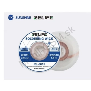 Medený odsávací knôt Relife RL-20C (3,0 mm / 1,5 m) – Model 3015