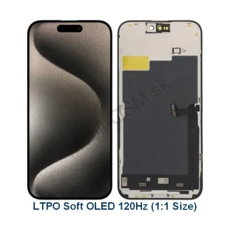 Apple iPhone 15 Pro Max - LCD Displej + Dotykové Sklo + Rám LTPO Soft OLED 120Hz