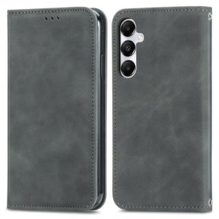 Retro kožené puzdro pre Samsung Galaxy A35 5G