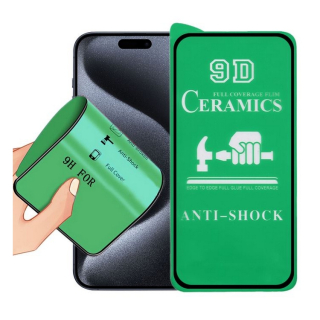Tvrdené sklo keramické 9D pre Apple iPhone 15 Plus, 15 Pro Max