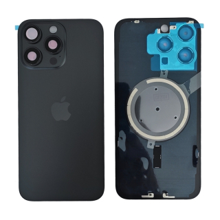 Apple iPhone 15 Pro Max - Kryt zadného housingu + Sklíčko Kamery + Kovový Pliešok + Magsafe Magnet