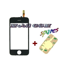 Dotykové sklo iPhone 3GS Čierne - Biele