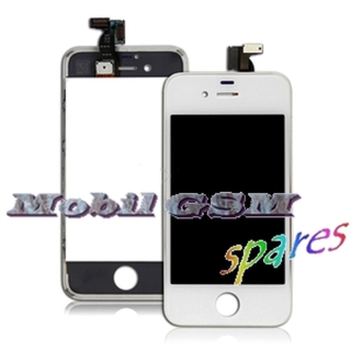 LCD displej iPhone 4S + Dotykové sklo - biele