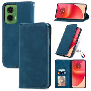 Retro kožené puzdro pre Motorola Moto G35