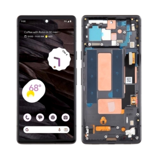 LCD Displej + Dotykové sklo + Rám Google Pixel 7a S+OLED
