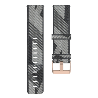 Nylonový remienok Stripe Weave pre Huawei Watch GT 22mm / Watch GT2 46mm, šedý