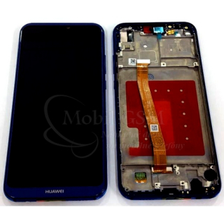 LCD displej Huawei P20 Lite a Dotykové sklo + rám - modrý
