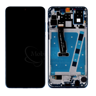 LCD displej Huawei P30 Lite a Dotykové sklo + rám modrý