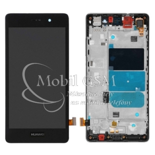 LCD Displej Huawei P8 Lite - Dotykové sklo - rám - Čierny