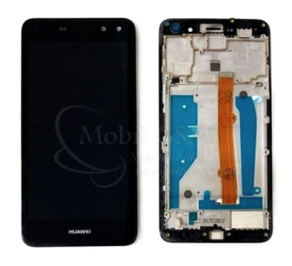 LCD Displej Huawei Y6 2017, Y5 2017 - Dotykové sklo + rám čierny