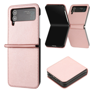 Kožené skladacie puzdro pre Samsung Galaxy Z Flip 3 5G