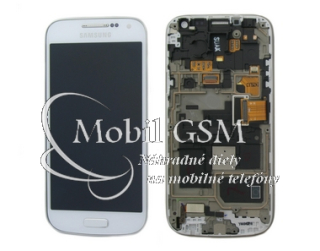 LCD displej Samsung Galaxy S4 mini GT i9195 - Dotykové sklo biele