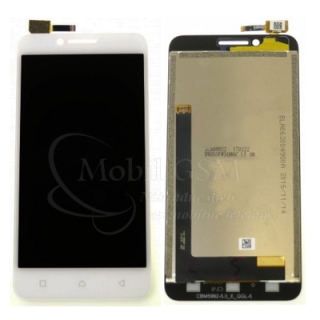 LCD displej Lenovo A2020 Vibe C - Dotykové sklo + rám - biela