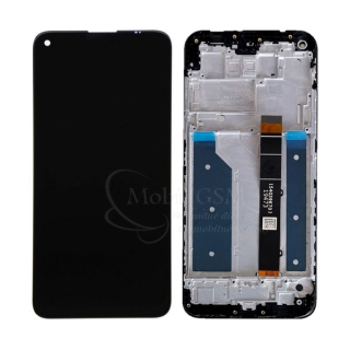 LCD displej + dotykové sklo + rám LG K61 čierne