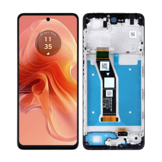 LCD Displej + Dotykové sklo + Rám Motorola Moto G04