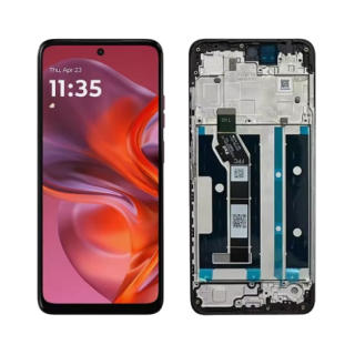 LCD Displej + Dotykové sklo + Rám Motorola Moto G05