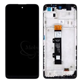 LCD Displej + Dotykové sklo + Rám Motorola Moto G22 čierna