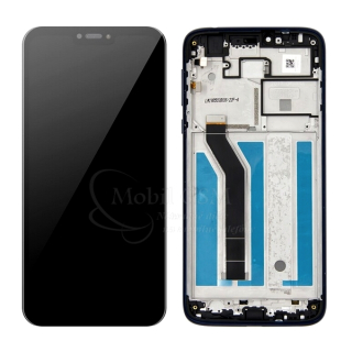 LCD Displej + Dotykové sklo + Rám Motorola Moto G7 Power čierna
