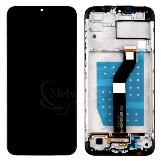 LCD Displej + Dotykové sklo + Rám Motorola Moto G8 Power Lite čierny