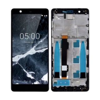 LCD Displej + Dotykové sklo + rám Nokia 5.1 Čierny