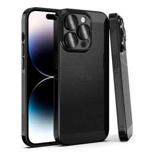 Fine Mesh Chladiace puzdro pre Apple iPhone 15 Pro čierna