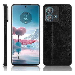 Kožené šité púzdro pre Motorola Edge 40 Neo 