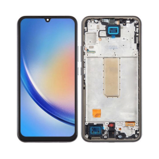 Samsung Galaxy A34 5G A346B - LCD Displej + Dotykové Sklo a rám čierny In-Cell