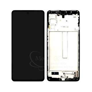 Samsung Galaxy M52 5G M526b - LCD displej + Dotykové sklo a Rám Originál