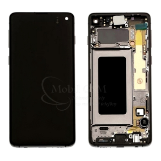 LCD Displej + Dotykové sklo + Rám Samsung Galaxy S10 G973F S+OLED