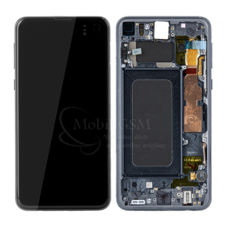 LCD Displej + Dotykové sklo + Rám Samsung Galaxy S10e G970F - čierna