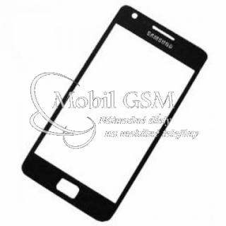 Sklo Samsung Galaxy GT i9100 - Čierne - Biele
