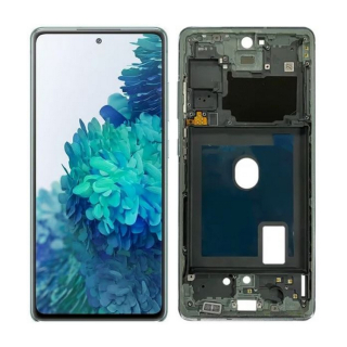 LCD Displej + Dotykové sklo + Rám Samsung Galaxy S20 FE G780F - zelená OLED