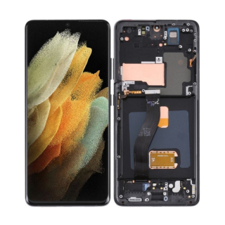 LCD Displej + Dotykové sklo + Rám Samsung Galaxy S21 Ultra 5G G998B Soft OLED 1:1 Size