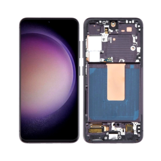LCD Displej + Dotykové sklo + Rám Samsung Galaxy S23 5G S911B S+OLED
