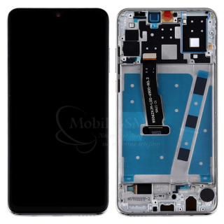 LCD displej Huawei P30 Lite a Dotykové sklo + rám biely