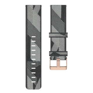 Nylonový remienok Stripe Weave pre Huawei Watch GT 22mm / Watch GT2 46mm, šedý